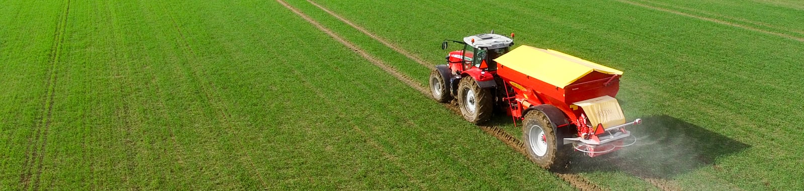 Tractor on a farmer field 
