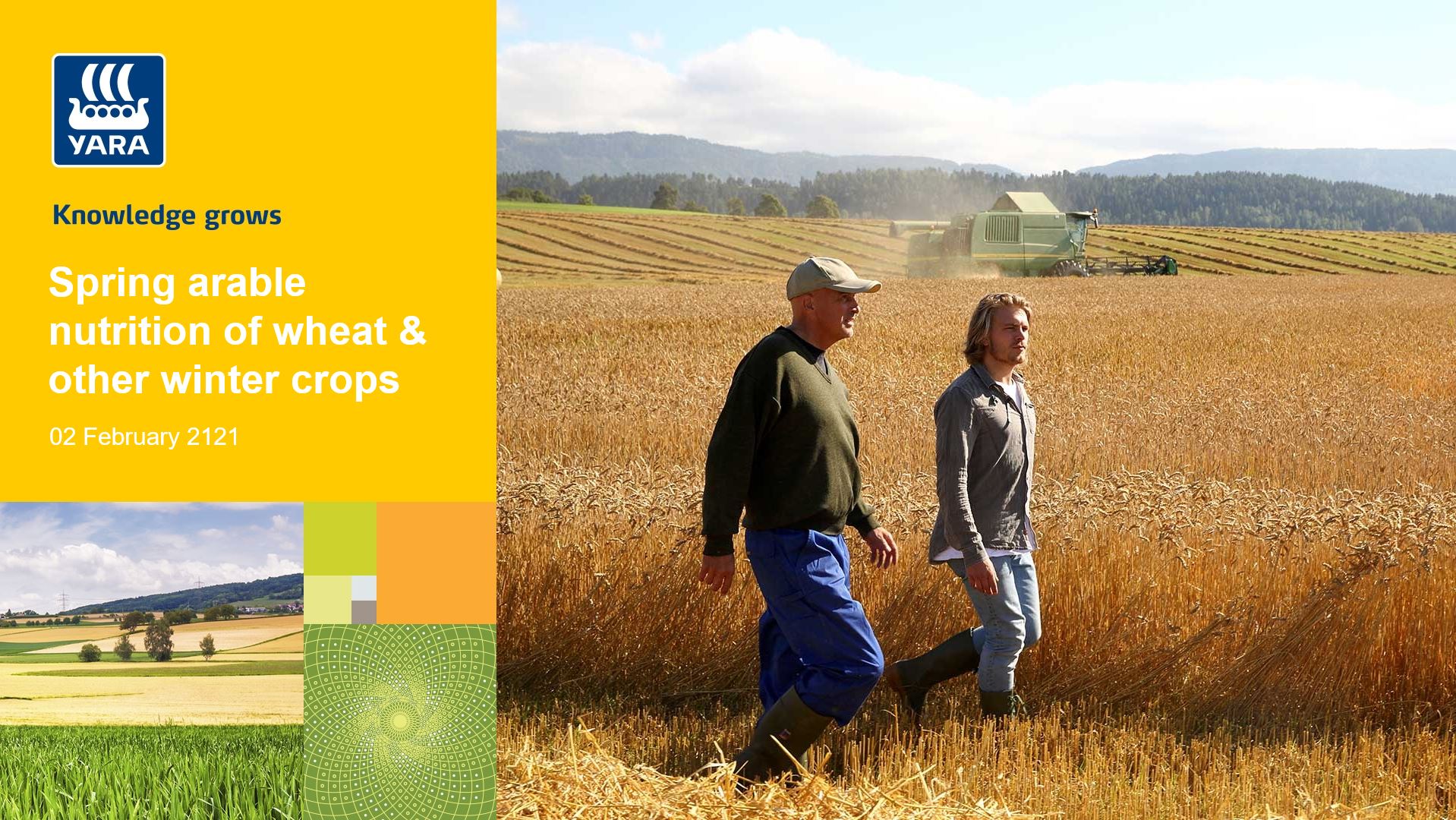 Spring arable nutrition of wheat and other winter crops