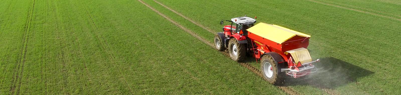 Tractor on a farmer field 